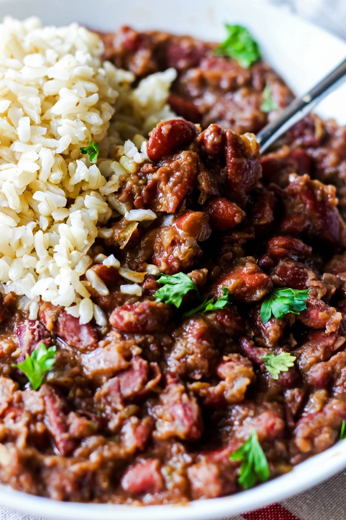 Cajun-Style Vegan Red Beans and Rice – Emilie Eats