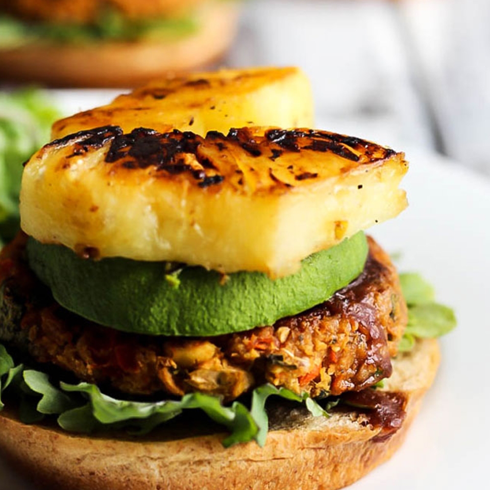 Hawaiian Chickpea Burgers (Vegan + Gluten-Free) – Emilie Eats