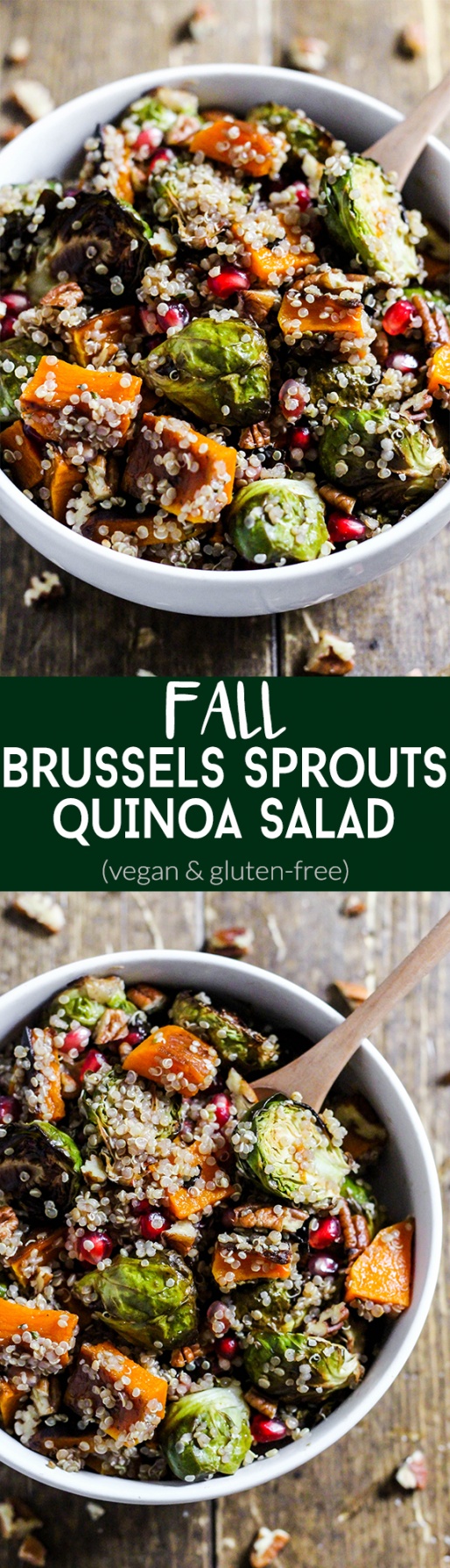 Roasted Brussels Sprouts Quinoa Salad – Emilie Eats