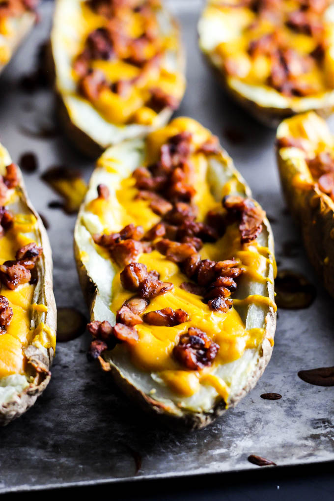 Vegan Baked Potato Skins – Emilie Eats