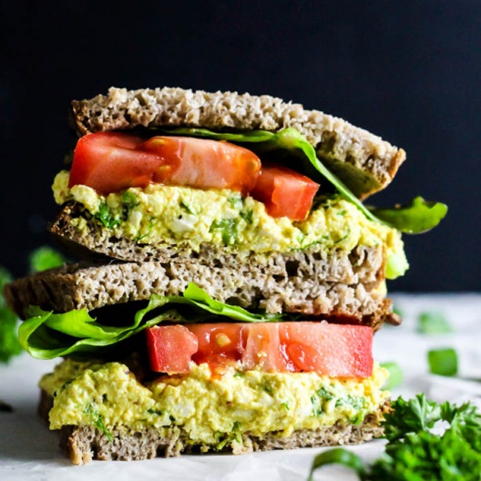 Vegan Egg Salad Sandwich (Gluten-Free Option) – Emilie Eats