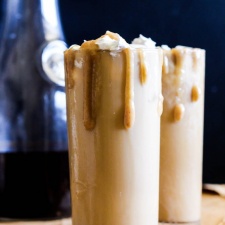 Mom Knows Best: Dairy Free Salted Caramel Cold Brew Coffee Latte