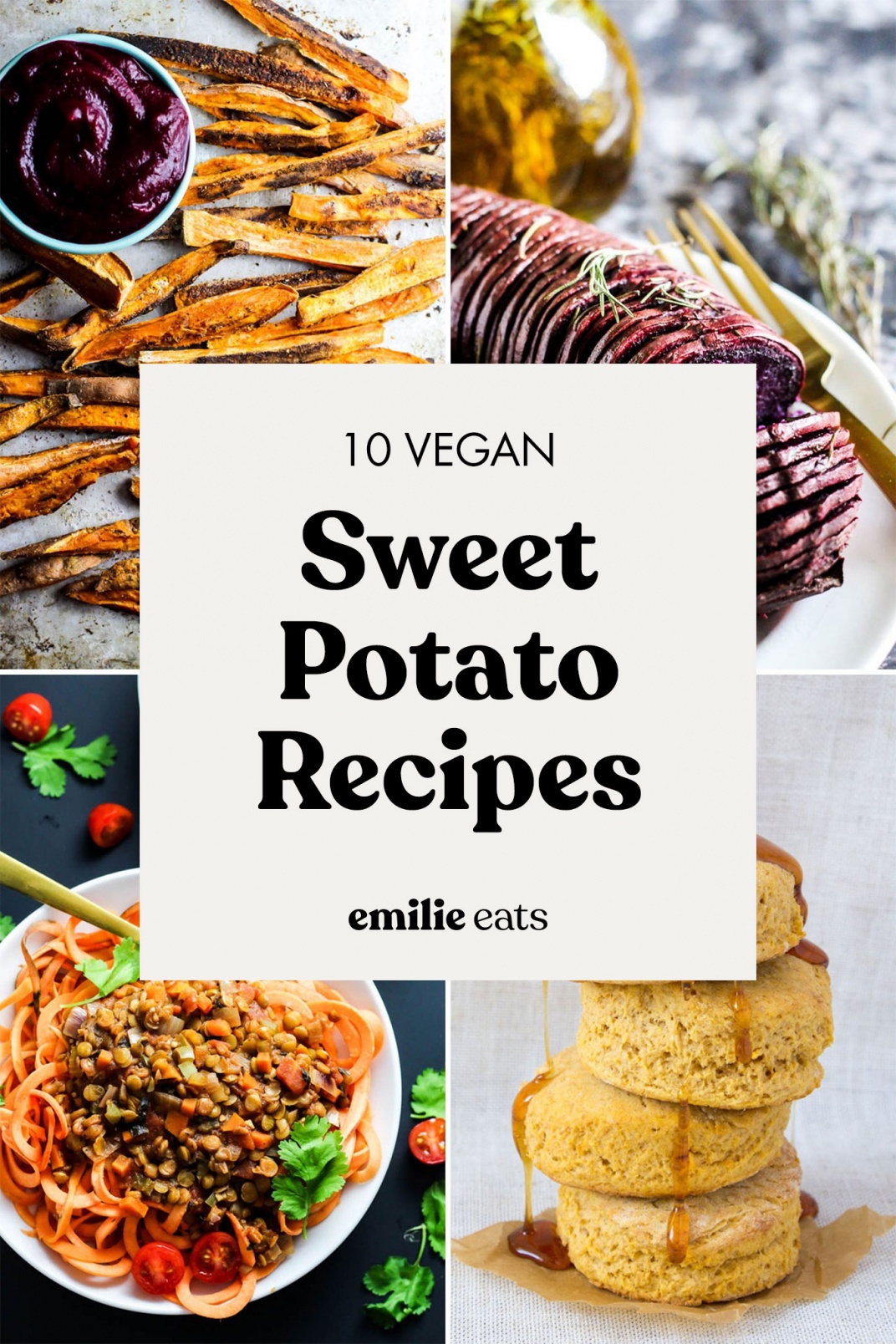 10 Vegan Sweet Potato Recipes Sweet Savory Emilie Eats   10 Vegan Sweet Potato Recipes Healthy Dinner Lunch Main Hero 1072x1608 