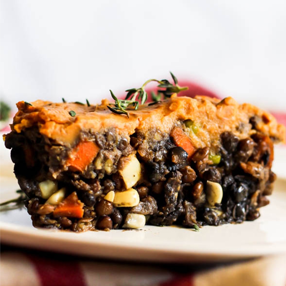 Vegetarian Shepherd's Pie with Lentils - Dishing Out Health