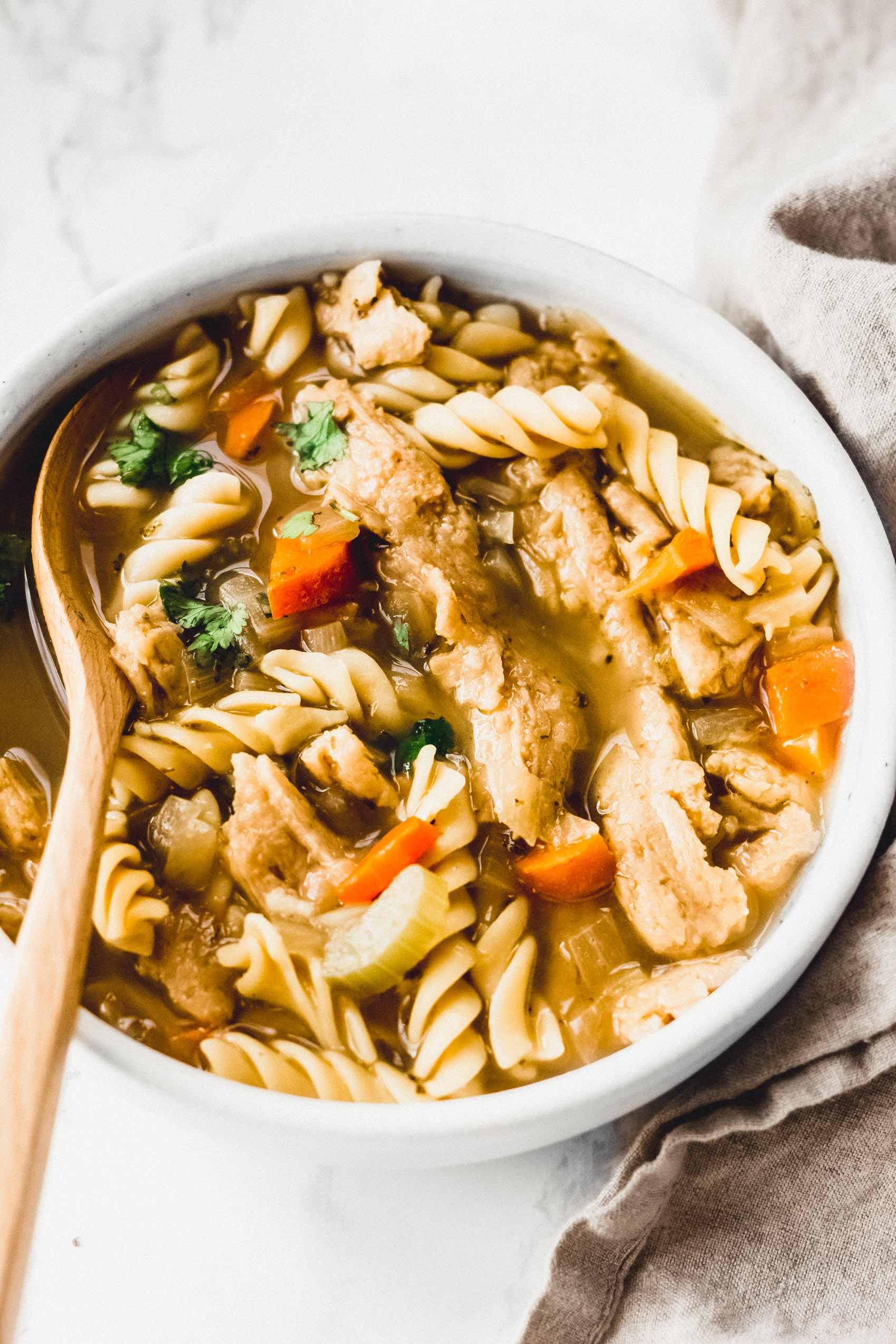 Vegan Chicken Noodle Soup - My Quiet Kitchen